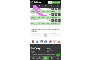 Betway Sportsbook Mobile App for iOS step 2