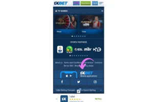 1xBet Android App step 2