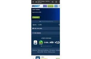 1xBet Android App step 1