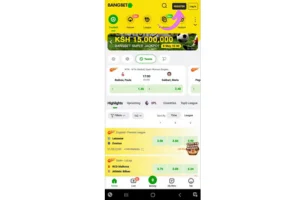 Bangbet Registration via Mobile App step 2